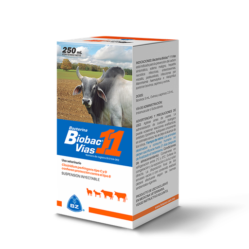 VACUNA BIOBAC 11 * 10 DOSIS (50ML)