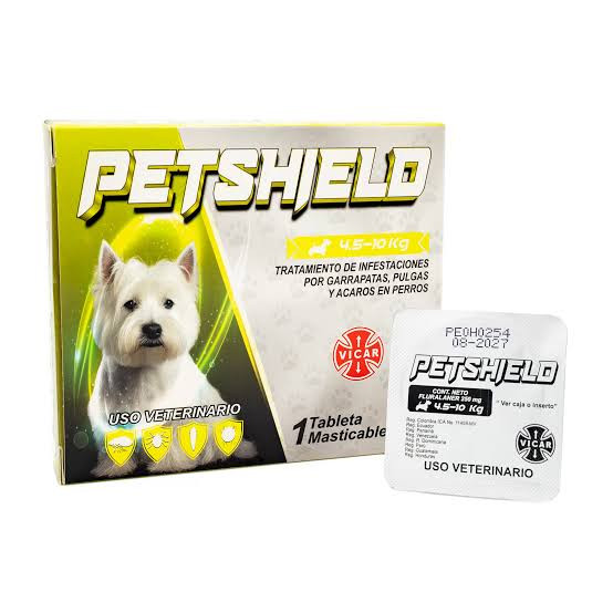 PETSHIELD 250 MG (4,5 -10) KG * 1 TAB