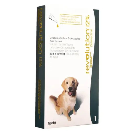REVOLUTION 12% * 2.0 ML 20.1-40 KG (VERDE)