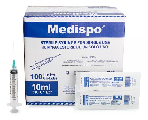 JERINGA 10ML 21G * 1 1/2 CJA * 100 UNIDADES