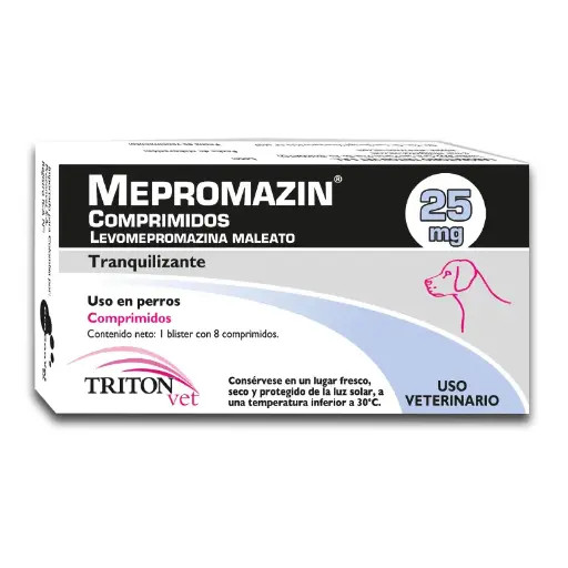 MEPROMAZIN 25MG CAJA X 8 COMPRIMIDOS