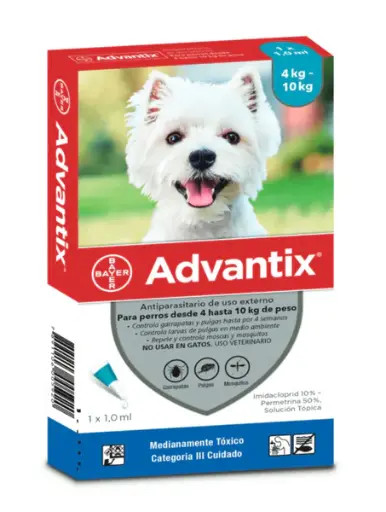 ADVANTIX PERROS 4- 10 KG * 1.0 ML