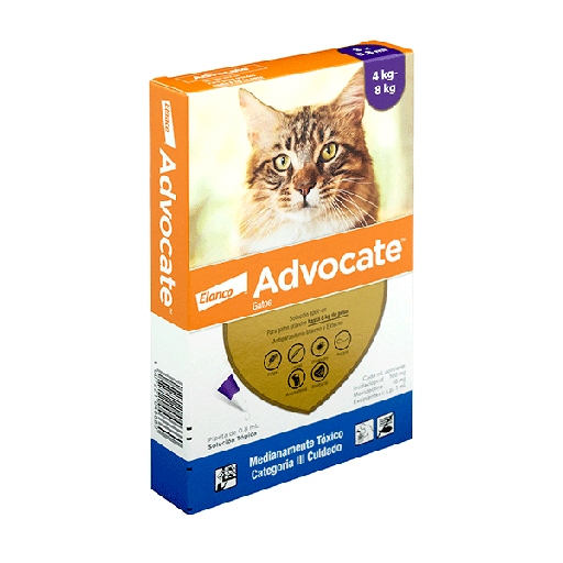 ADVOCATE GATOS HASTA 8 KG * 0.8 ML